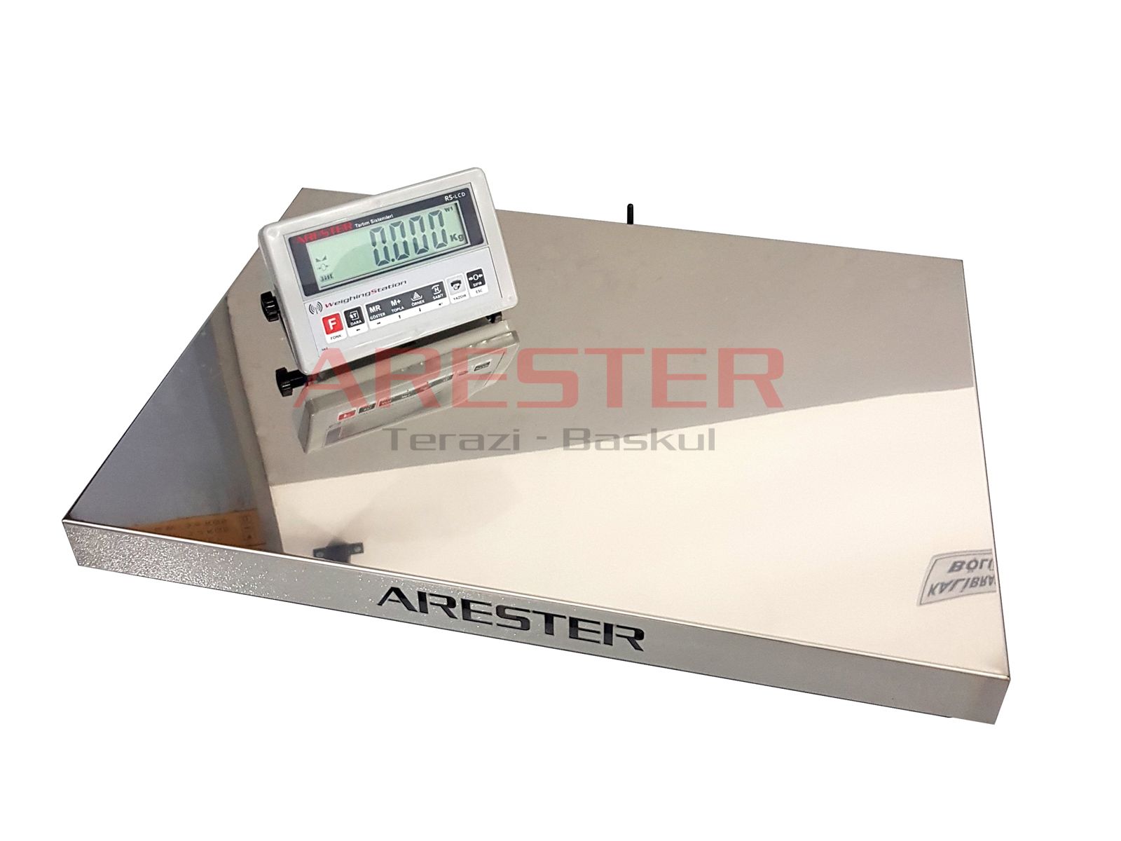 VT WRS-LCD 55x80 300 Kg Paslanmaz Kablosuz Veteriner Kedi - Köpek Baskülü