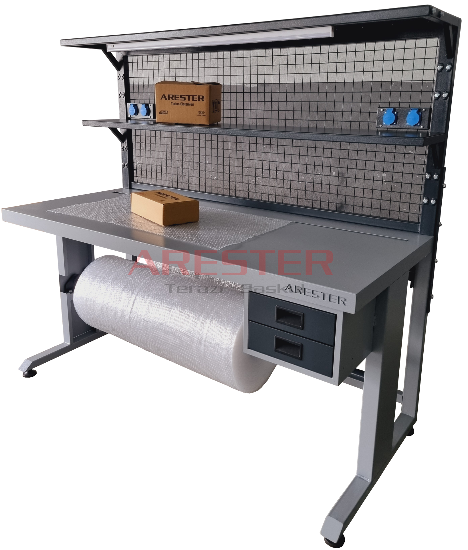 FLOW Seri Basic 80x180 Paketleme ve Tasnif Masası E-Ticaret - Packing Station