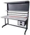 WorkLine Pro – 75x150cm Endüstriyel Raflı Teknik Servis Masası