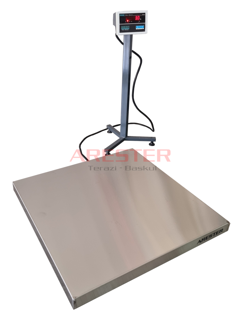 4L-P Paslanmaz Platform Baskül | 140x140 cm 2000 Kg – 304 Kalite Krom