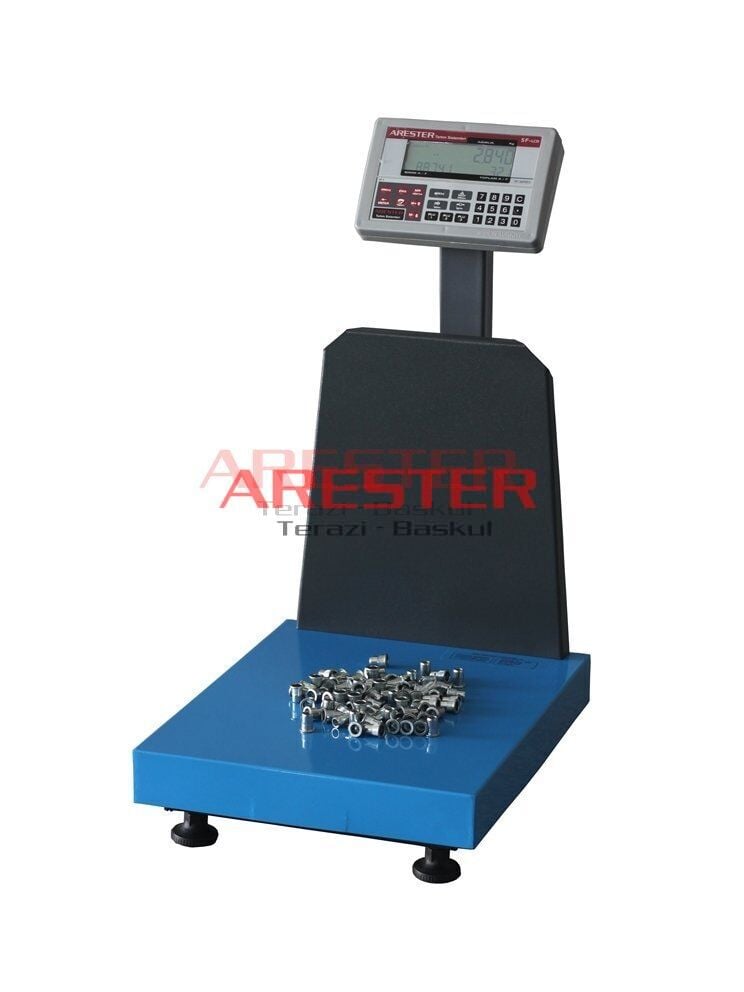SF-LCD 60x70 300 Kg Adet Parça Sayım Baskülü – Yerli Üretim Endüstriyel Tartım