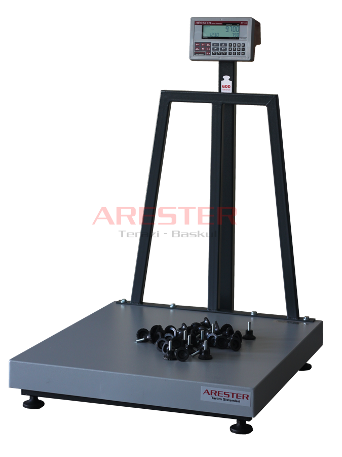 SF-LCD 70x80 300 Kg Adet Parça Sayım Baskülü – Yerli Üretim Endüstriyel Tartım