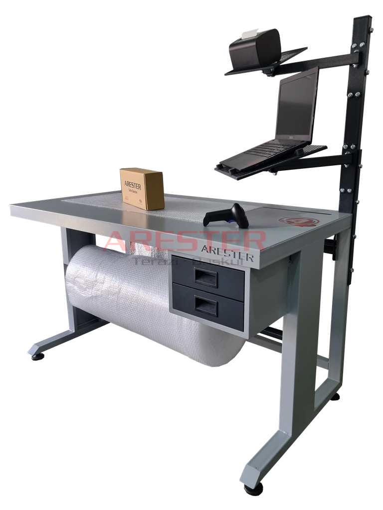 FLOW 150 Type B – Bilgisayar ve Yazıcı Kollu Paketleme Masası