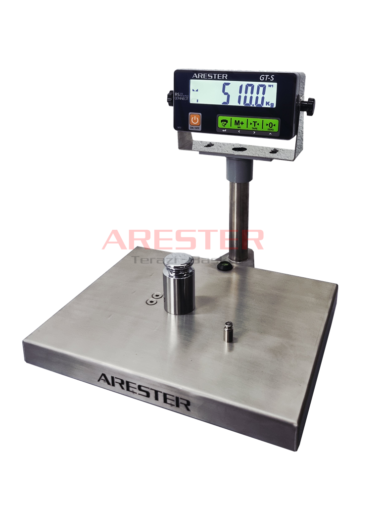 ARESTER GT-S 25x30 Paslanmaz Terazi RS232 Çıkışlı
