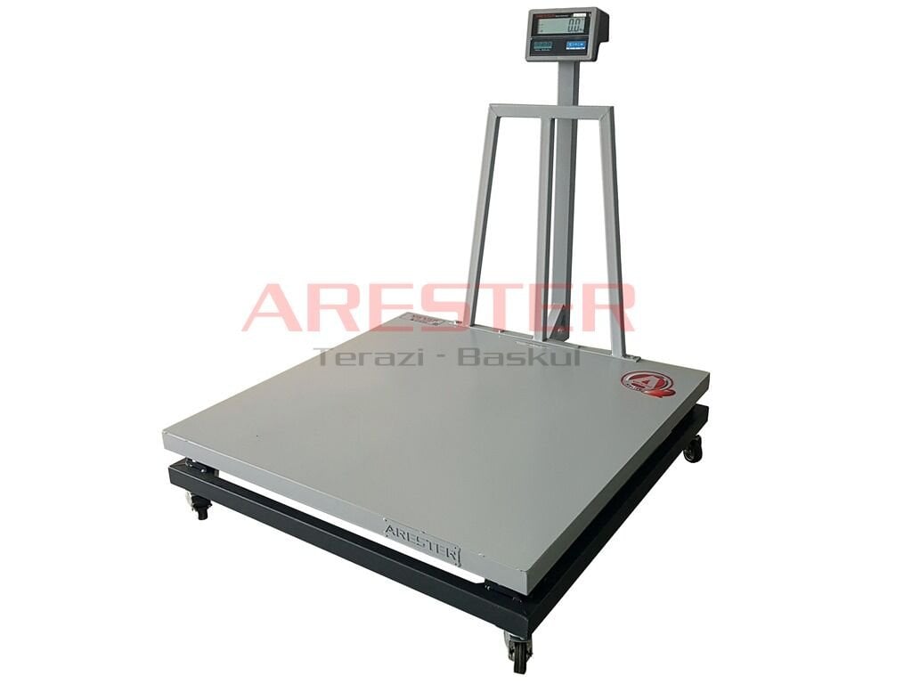 EKO 4L-T 120x150 cm 2000 Kg Tekerlekli Platform Baskül – Ekonomik Sanayi Kantarı